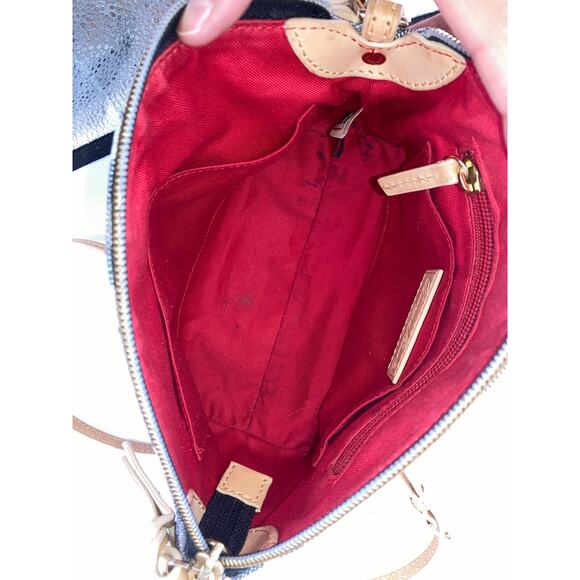 DOONEY & BOURKE SMALL LEATHER CHEVERON CROSSBODY BAG - Picture 16 of 16